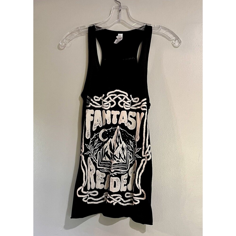 Fantasy Reader Tank Black/white Size Small